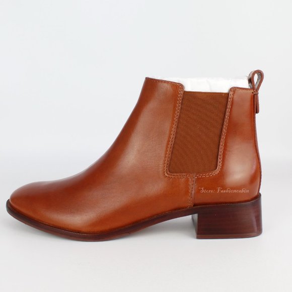 New TORY BURCH Casual Chelsea Leather Ankle Boots - Picture 4 of 16